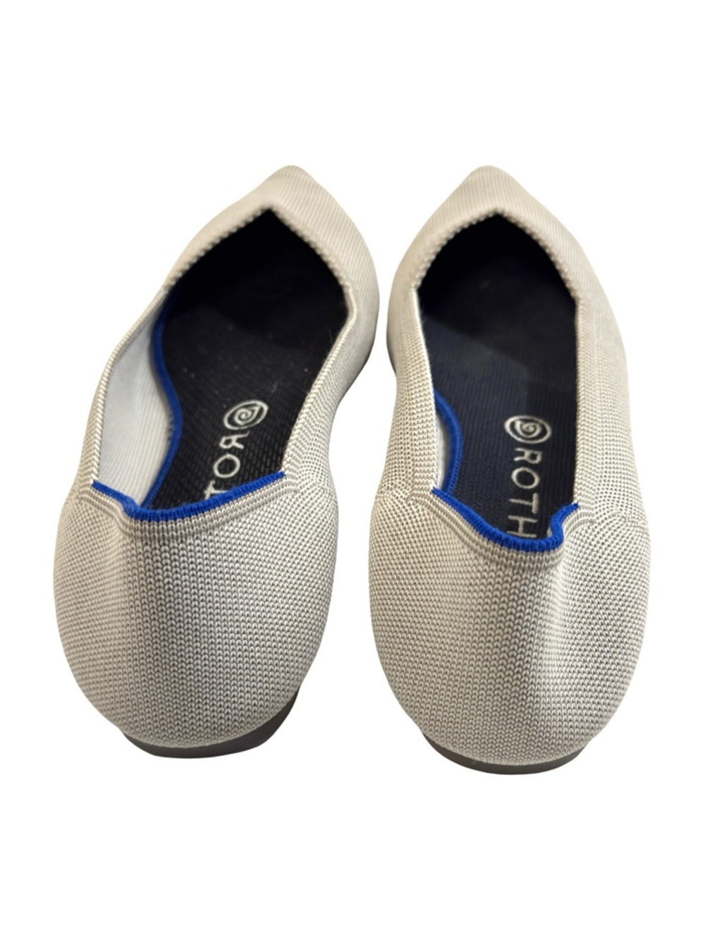 Rothy's The Point II Flax Birdseye Flats Diamond Twill Women's US Size 10.5 - Picture 5 of 8